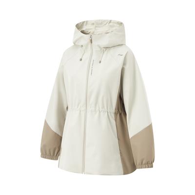Li Ning Comprehensive Training Series Fitness Sports Casual Minimalist Color Block Hooded Windbreaker Women Upper Clothing AFDV060-6