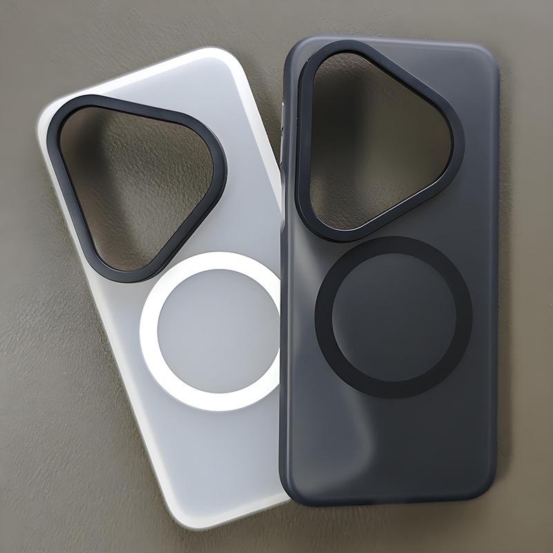 Чехол для Huawei Pura 80 Ultra Pro Magsafe Тонкий Матовый Черный Полупрозрачный Матовый Легкий Мягкий на Ощупь 'Кожа Младенца' Чехол-Обложка для Телефона