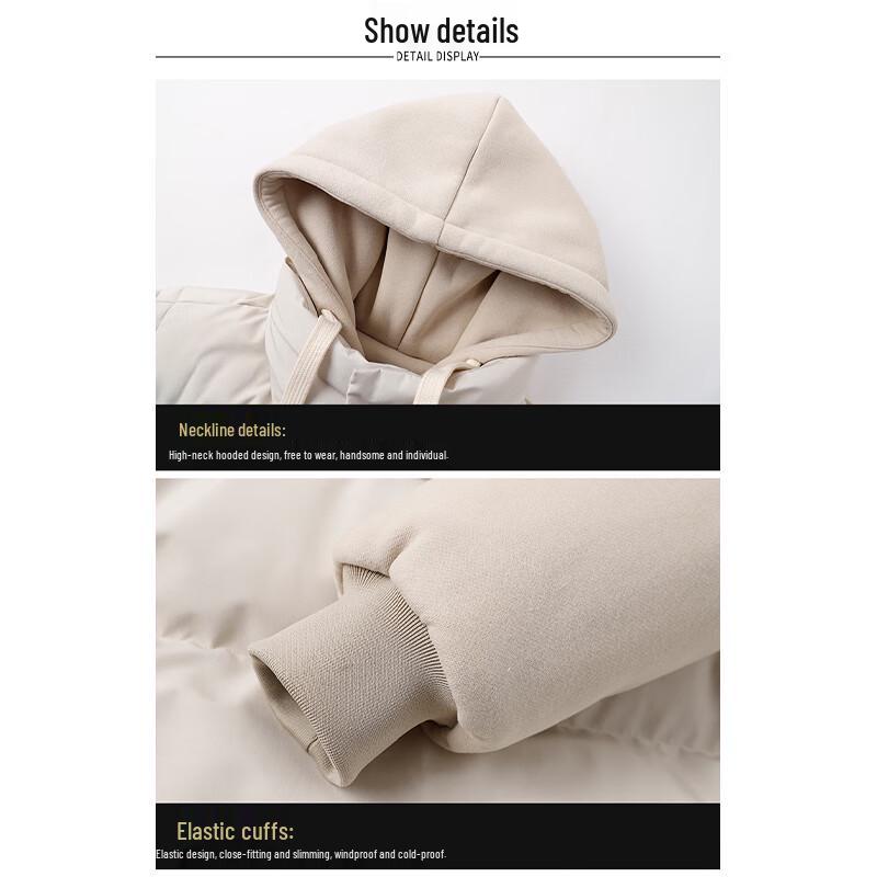 NASA MARVEL Men's Hooded Faux Two-Piece Padded Jacket