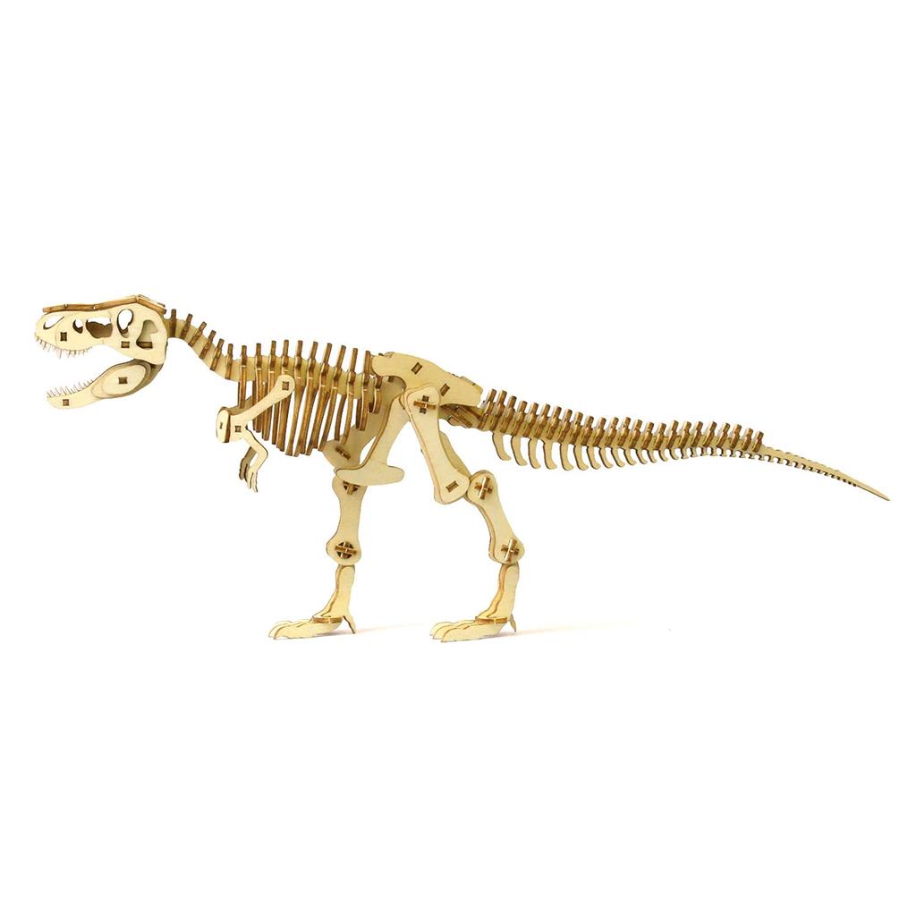 Tyrannosaurus A wooden 3D puzzle DIY craft kit that can be enjoyed by elementary school children to adults An educational toy for boys and girls Also