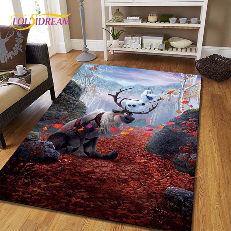 Аниме Ковер Холодное сердце Детские ковры Коврики для чайного столика в гостиную Коврик для спальни Моющиеся напольные коврики Бытовой коврик Ковер с динозаврами