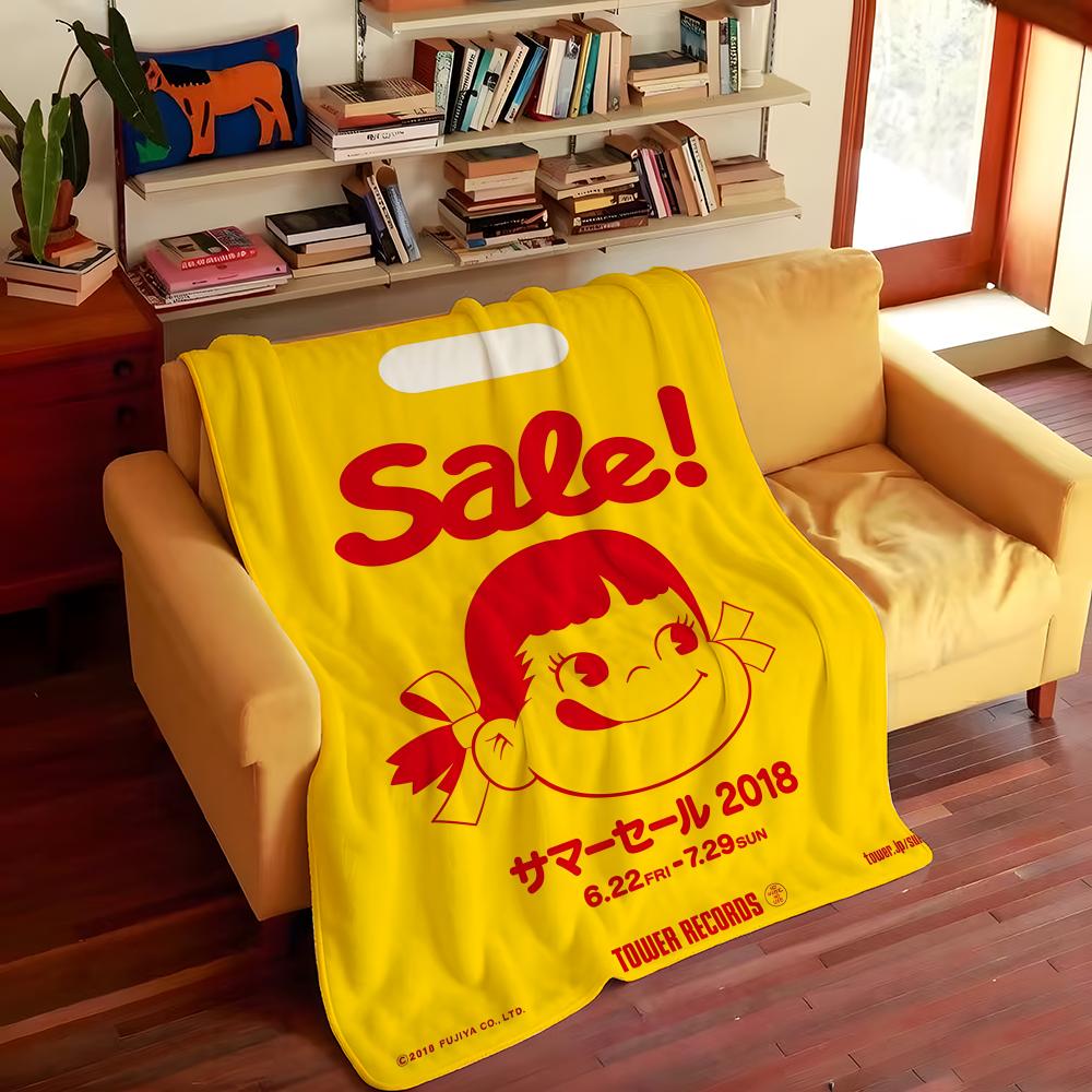Brand F-Fujiya Throw Flannel Cozy Print Blanket, Portable, Durable Machine Washable cute Cool