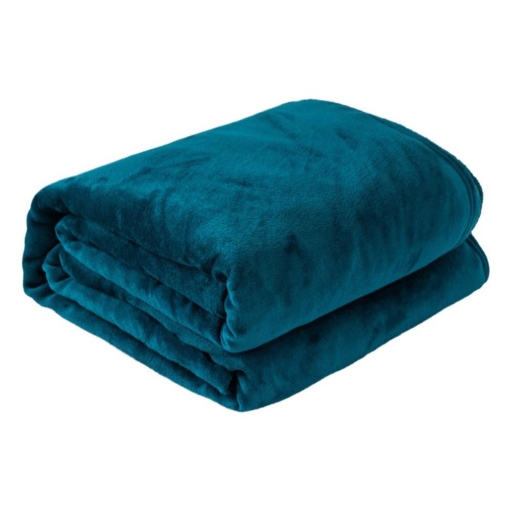 Skin-friendly Flannel Blanket Solid Color Bed Sheet Sofa Blanket Summer Sleep Blanket  Bedroom