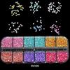 1 Box Holographic Flakes Nail Glitter Iridescent Shiny DIY Butterfly Laser Star Love Heart Sequins for Acrylic Nails Decorations