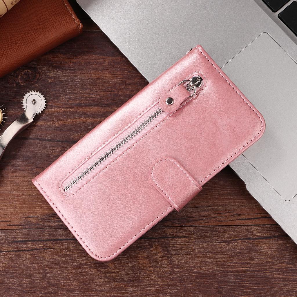 Wallet Case for Redmi A7 Pro - Leather/PU, Pink