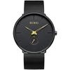 Men's Black Simple Stylish Popular Watch Men's Black Stylish Brand Waterproof Gentleman's Watch Watch U