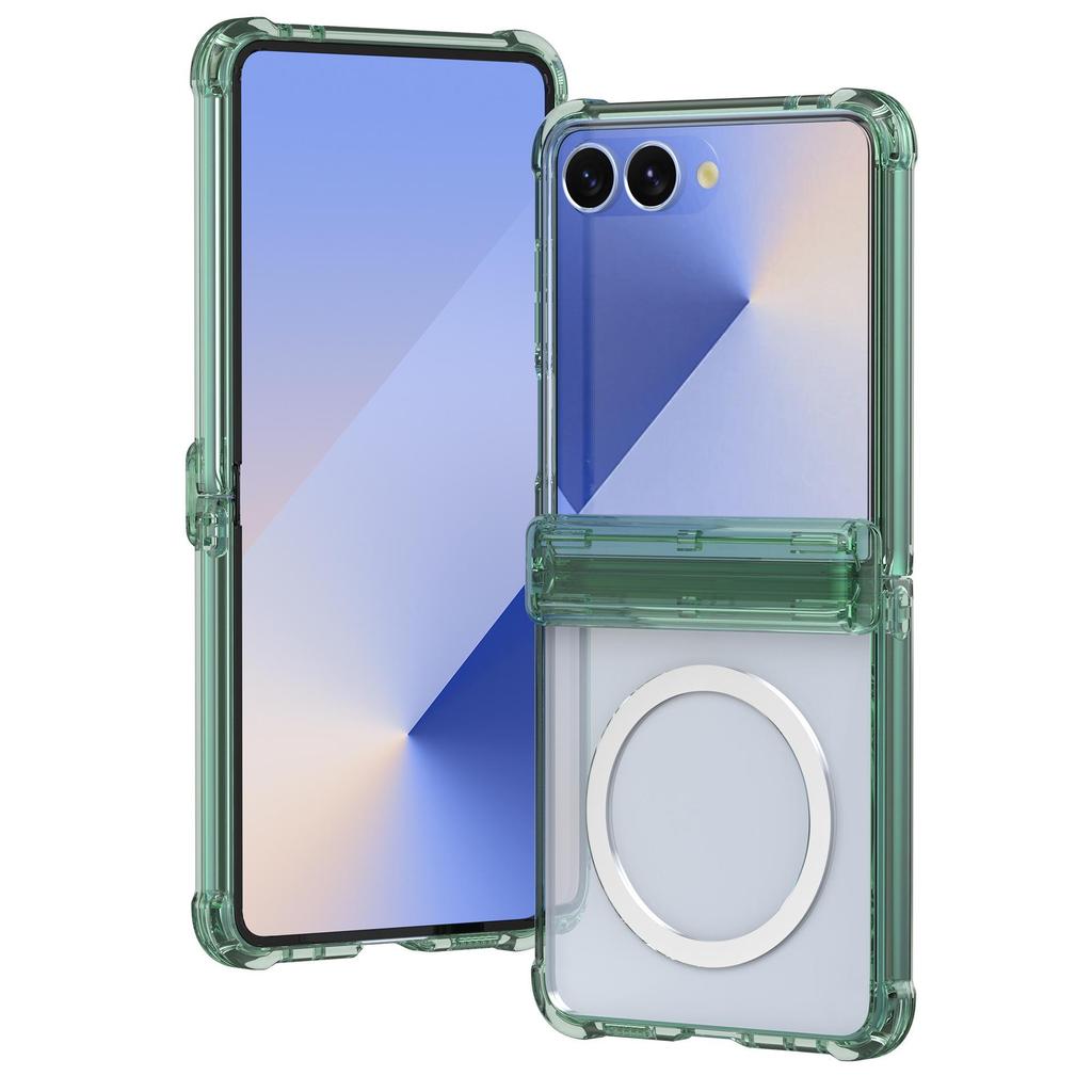 Применимый защитный чехол для Samsung Z Flip7, противоударный, с MagSafe для беспроводной зарядки, совместим с Flip6/5.