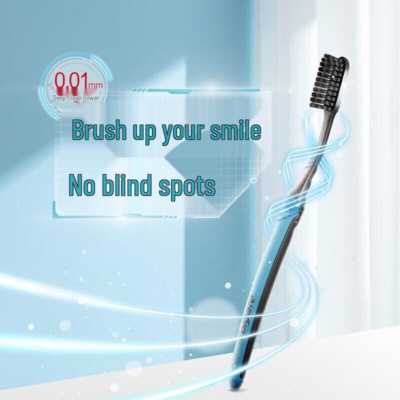 Colgate Slim Soft Charcoal Spiral Toothbrush, 10-Pack