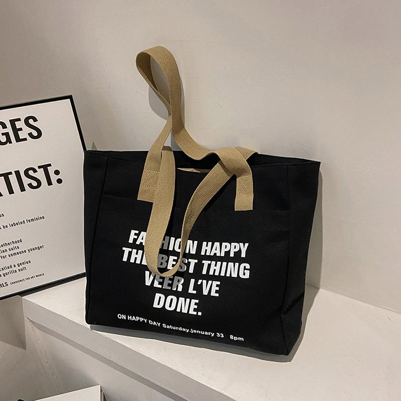 Холщовые сумки-тоут для женщин, большая вместимость, сумка на одно плечо, студенческая сумка для занятий, поездок на работу, сумка для ноутбука, повседневные сумки