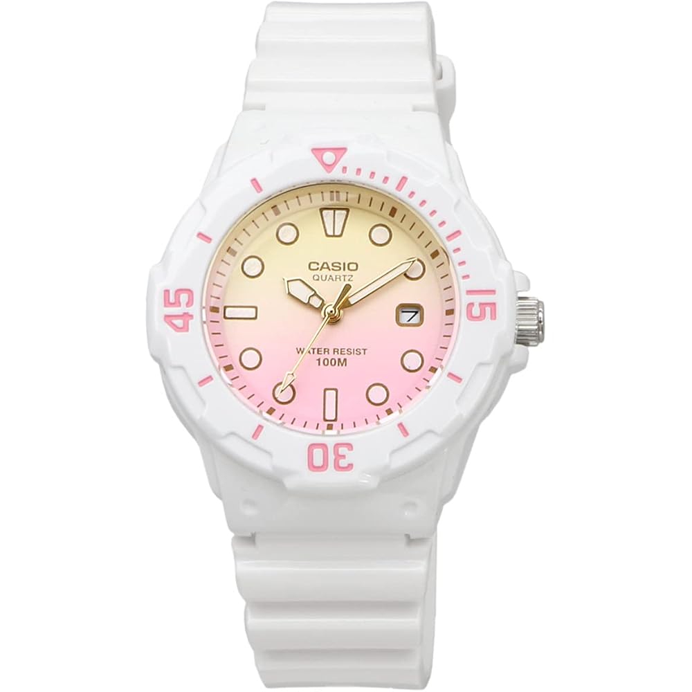 [Casio] CASIO Аналоговые часы LRW-200H-4E2V Женские/Детские Дешевые Casio Глянцевый белый x Пастельно-розовый градиент Модель для зарубежного рынка [Параллельный импорт]