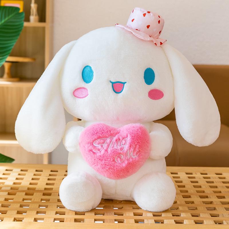 Мягкая игрушка Cinnamoroll & My Melody Обнимающее сердце - Кукла-подушка Hello Kitty для когтевых автоматов - В наличии