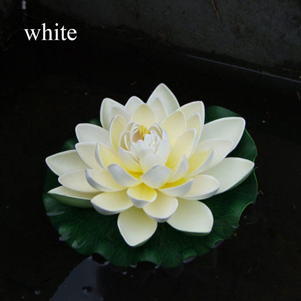 Plants Home Decoration Green Leaves Water Lily Simulation Artificial Lotus Flower Fake Plants