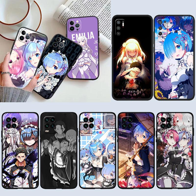 Re Zero Emilia Ram Rem Новый высококачественный чехол-ракушка для телефона для Xiaomi Poco C40 C50 C51 C55 C65 C71 C75 F3 F5 F6 F7 M2 M3 Pro Ultra