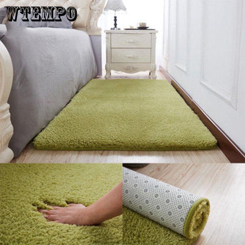 Нескользящий ковер для гостиной, журнальный столик, одеяло, прикроватный коврик для спальни, коврики для йоги, однотонный плюшевый коврик