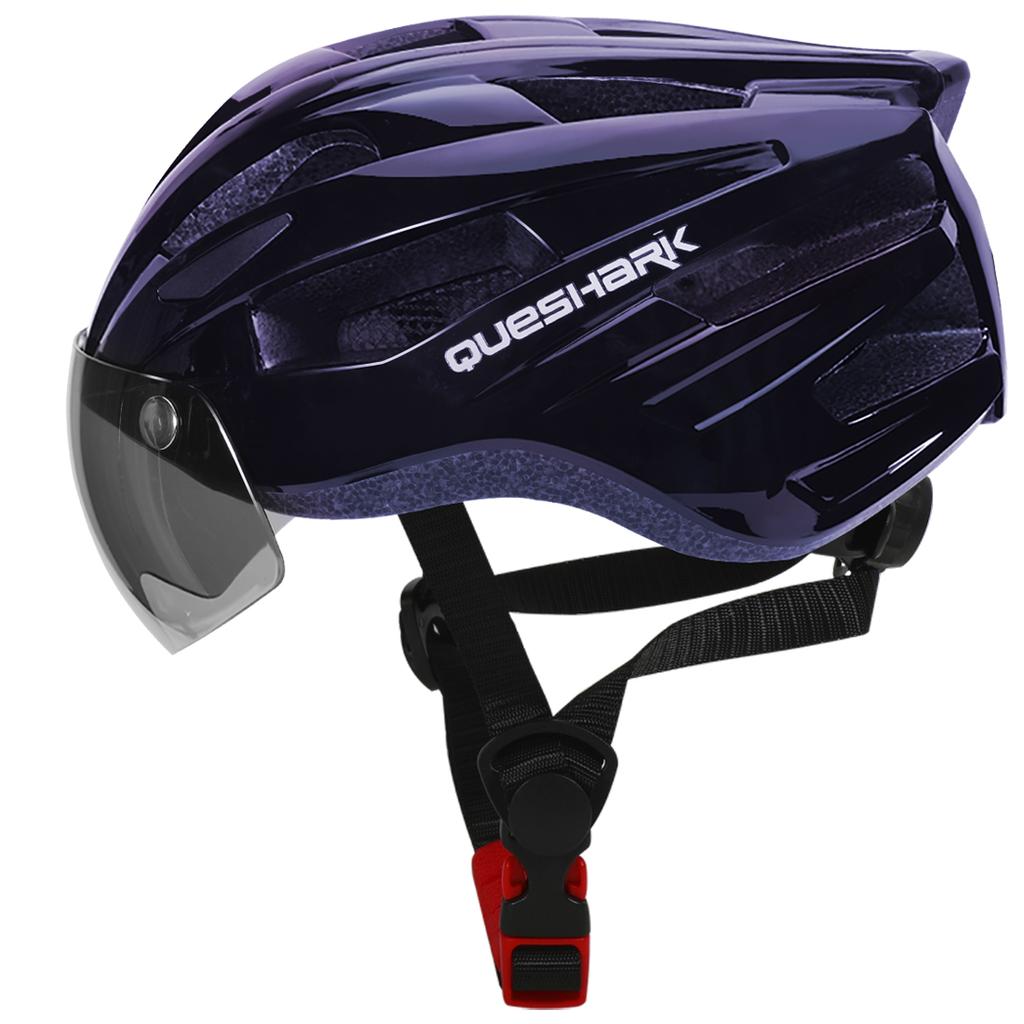 Queshark Велосипедный шлем MTB Шоссейный велосипедный шлем Мотоциклетная защитная крышка со съемной линзой