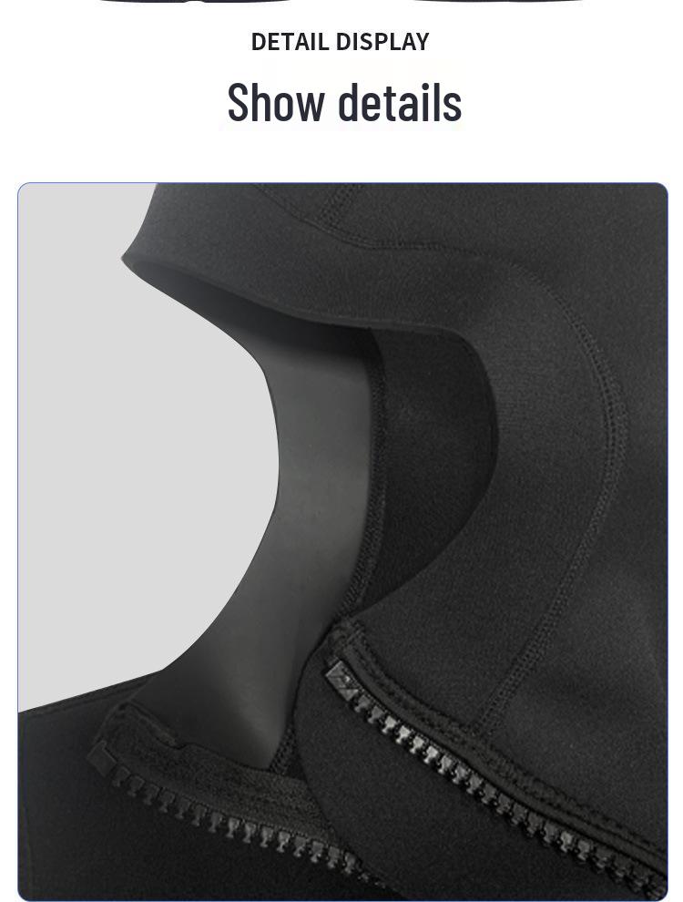 3mm Hooded Sleeveless Wetsuit Vest for Diving, Surfing & Swimming