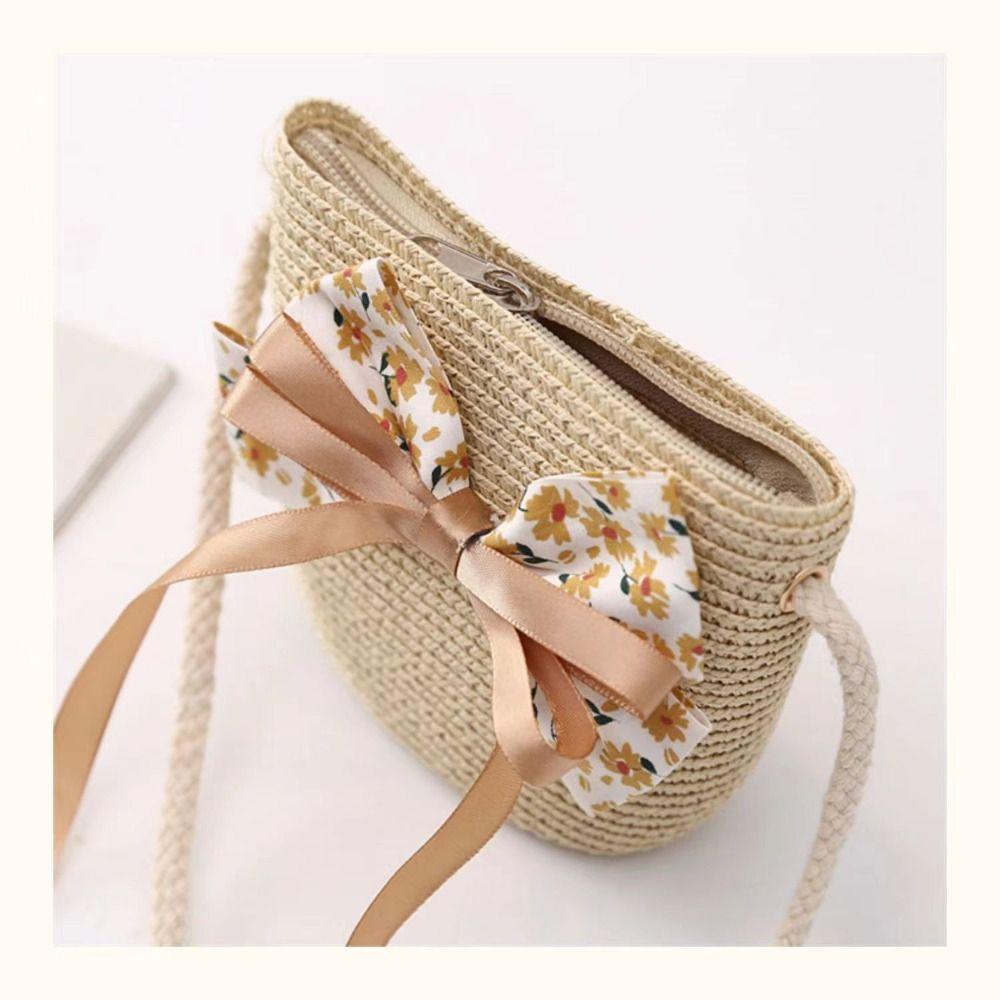 Breathable Kids Straw Hat Bag Cute Handbag Outdoor Baby Accessories  Children Girls