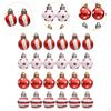 24 Pieces Christmas Tree Hanging Decorations Ball Ornaments Decorative Xmas Balls Baubles