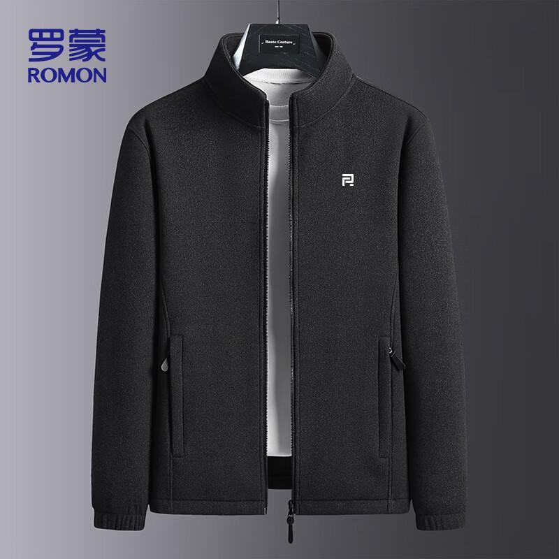 ROMON Men's Autumn/Winter Stand Collar Fleece Jacket ZH378