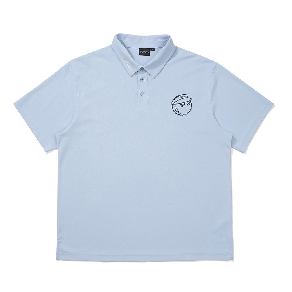 MALBON GOLF Bucket Polo Pique T-Shirt Violet (Man)
