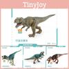 Коллекция реалистичных моделей динозавров юрского периода, включающая птерозавров, тираннозавра и других, для демонстрации