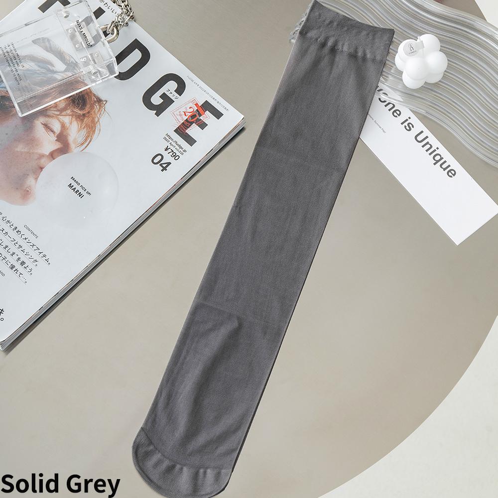 Calf Socks Women's Summer Thin Black Stockings JK Socks Long Tube Stockings Diamond-Shaped British Style Half-Length Tube Socks