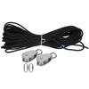 Комплект одинарных блоков 25 мм с 30-метровой нейлоновой веревкой и 2 шт. пластиковыми карабинами-защелками