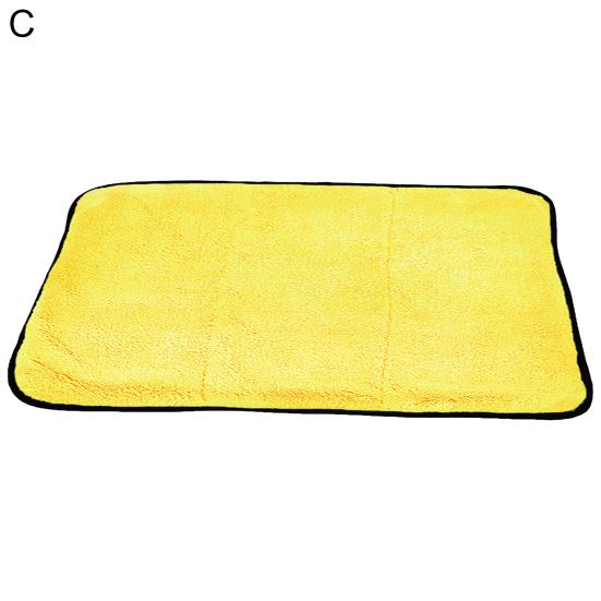 Car Wash Cloth Thickened Ultra Soft Dual Color Water Absorption Microfiber Waxing Towel for Automobile
