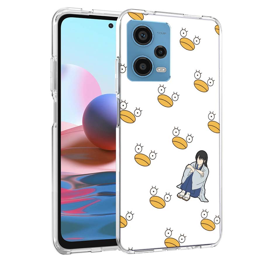 Аниме Гинтама Мистер. Чехол для телефона 'Капля дождя' для Redmi Note 13 12 14 15 Pro Plus 13R 11 11T 11E 11S 10 Pro 10S 9 9S Прозрачный ТПУ