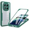 Чехол 360° с полной защитой от ударов для Redmi 15pro Plus 15 14 Pro Poco M8 Pro, Защитное стекло HD, Жесткая рамка из ПК, Противоударный чехол
