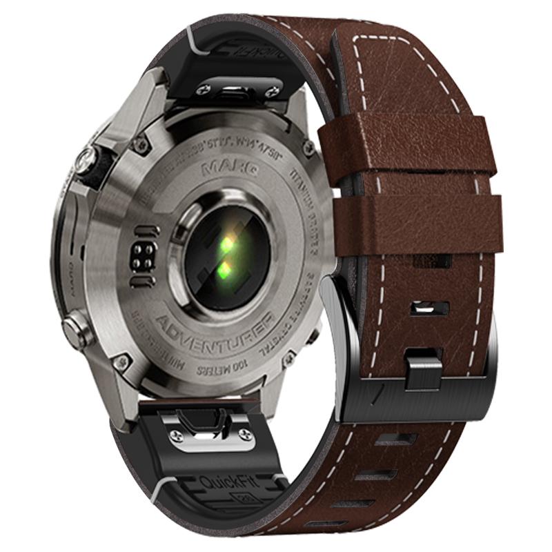 22 26 мм Силиконовый кожаный ремешок для Garmin Enduro 3 2 Быстросъемный ремешок для часов для Fenix8 Pro 7X 6 5X Plus Tactix8 Спортивный браслет
