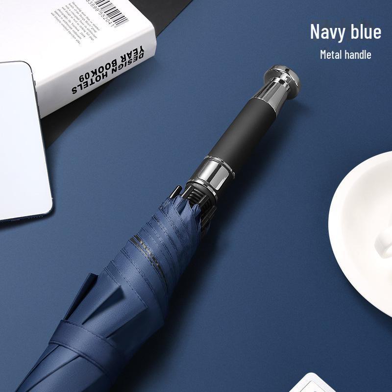 27-дюймовый автоматический зонт для гольфа с логотипом, длинной ручкой, идеально подходит для деловых или рекламных подарков