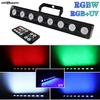 8X12W UV Sound Party Lights Music Strobe LED Par Light DJ Disco Lights RGBW UV DMX512 Wash Lamp Stage DJ Equipment Wedding Xmas