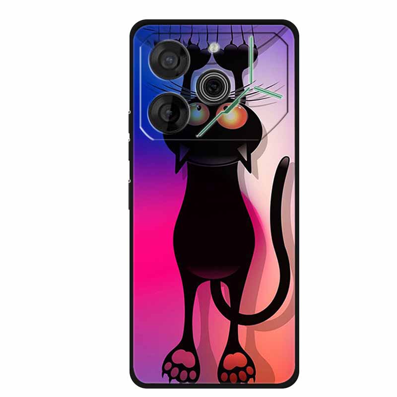 Для Tecno Pova 6 Чехол Роскошный ТПУ Мягкий Силикон Чехлы для Телефона Задняя Крышка для Tecno Pova6 2024 6.78" Ударопрочный Любовь Новый Милый Чехол