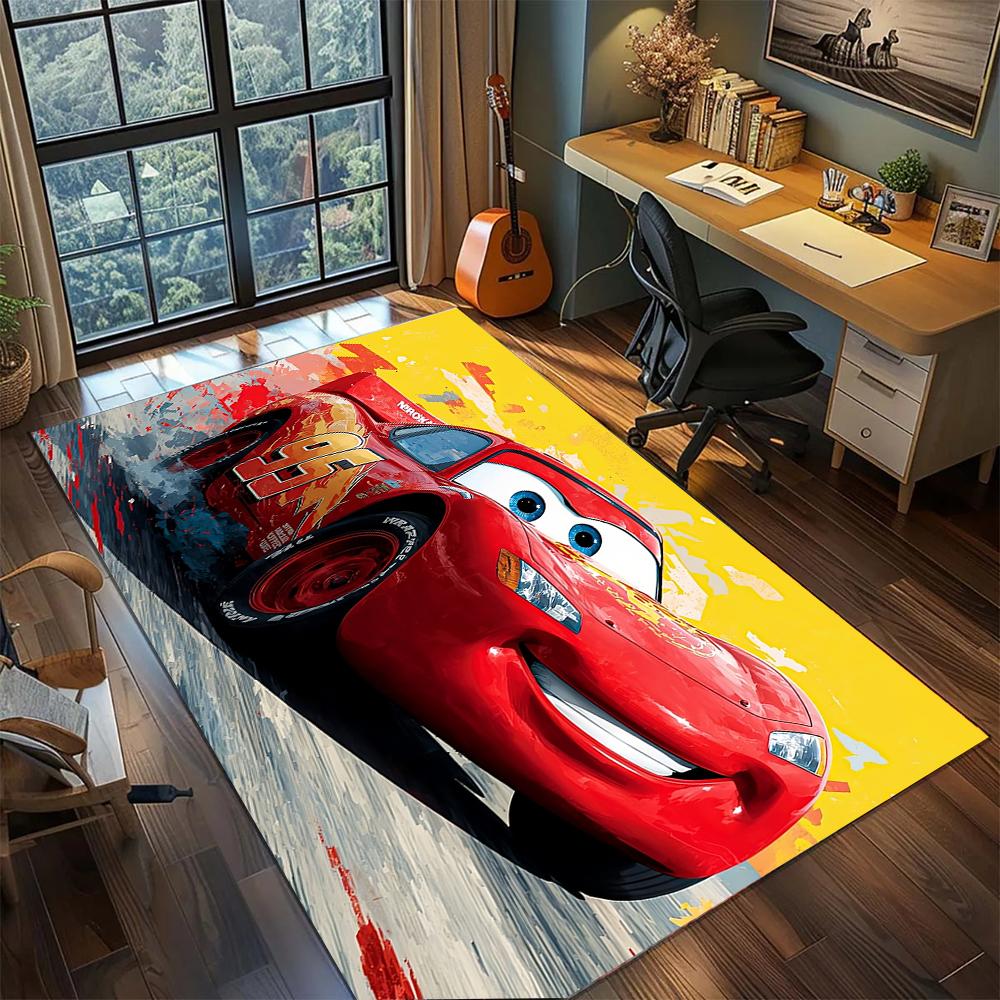 Коврик для трассы Молния МакКуин из мультфильма «Тачки» (Piston Cup), большой, нескользящий, моющийся, для игровой комнаты, спальни, домашнего декора
