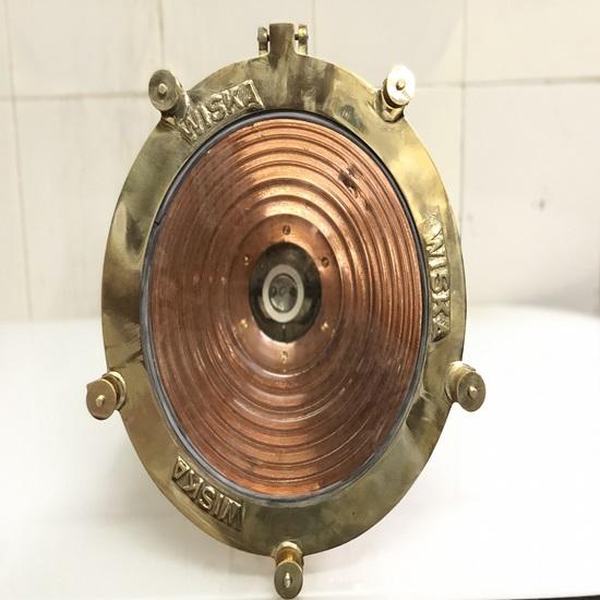 Nautical Marine Wiska Латунно-медный рифленый грузовой подвесной светильник, набор из 2 предметов