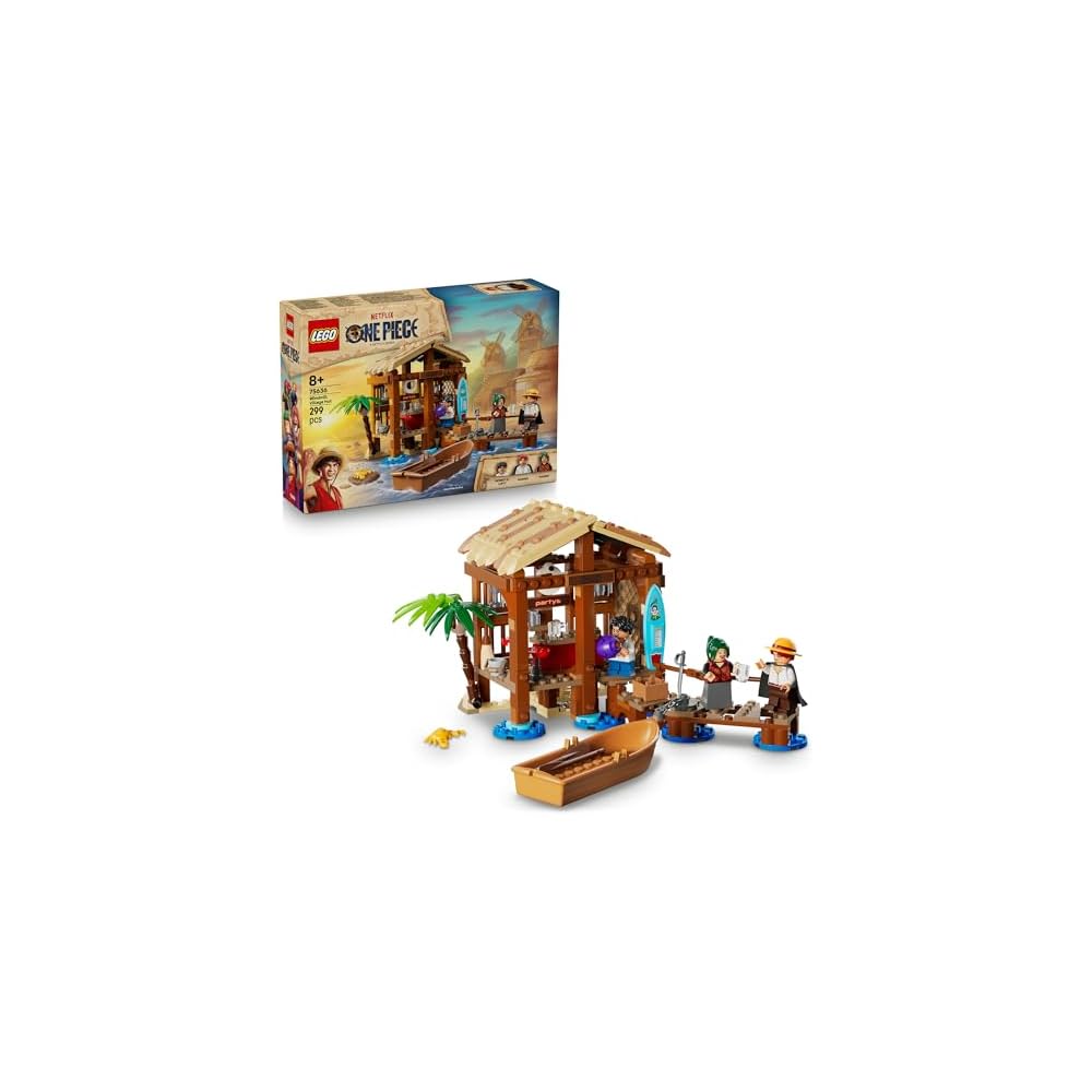 LEGO One Piece Shanks Red Hair Devil Fruit Figure with Straw Hat Toy for Kids Ages 8-10