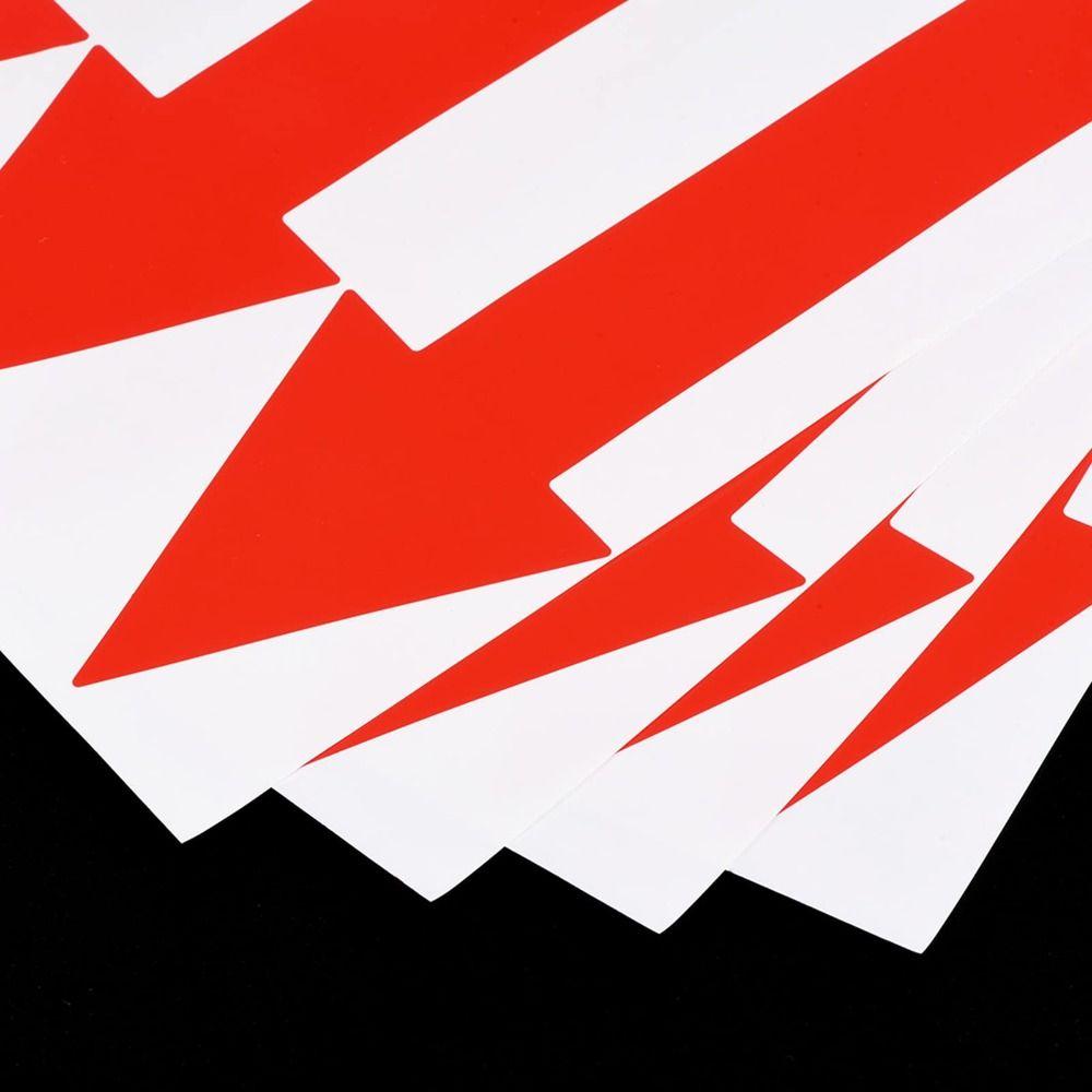 Черная/красная этикетка с указателем направления, 6-дюймовая наклейка со стрелкой, длинная стрелка, этикетка для трубопровода, офисная