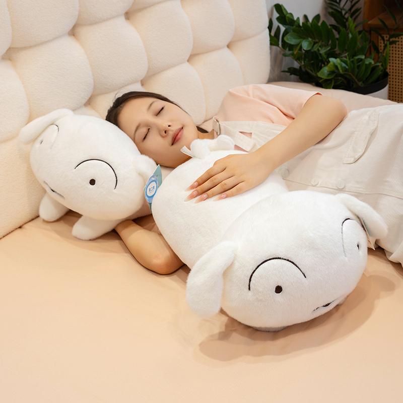 40/50см Нохара Сиро Мягкий Белый Плюшевый Пес Мягкая Игрушка Щенок Плюшевая Игрушка Спящая Кукла Подарки на День Рождения Девочка Ребенок