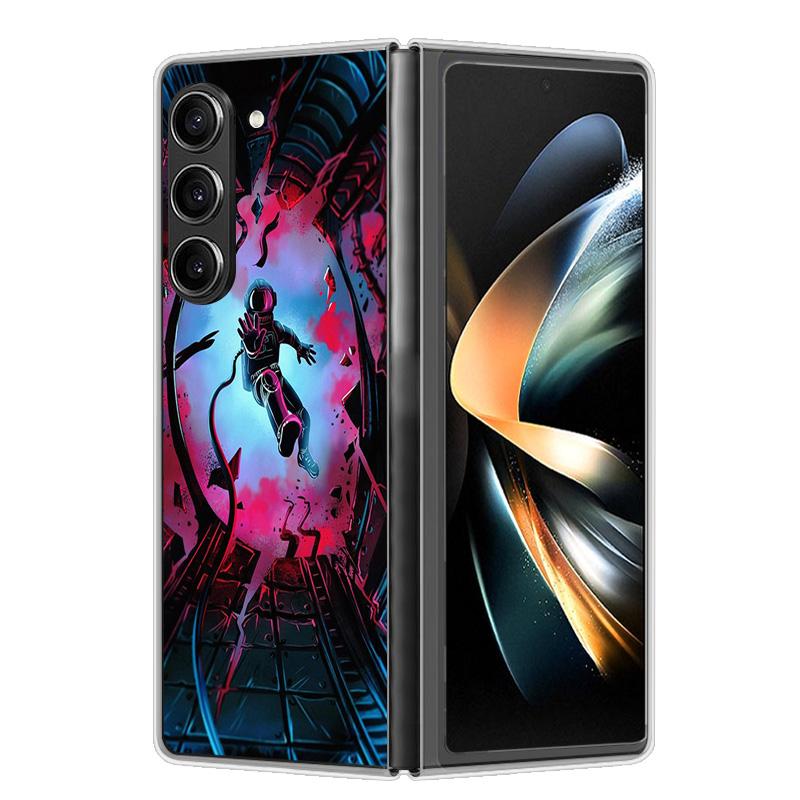 Чехол для Samsung Galaxy Z Fold 6 Чехол Ударопрочный Жесткий Пластик ПК Чехлы для Samsung Z Fold6 Fold 6 5G Fundas Милый Расписной Бампер