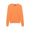 Polo Ss23 Solid Logo Embroidered Knit Crew Neck Long Sleeve Sweater Women Sweater Orange 2118916403-008