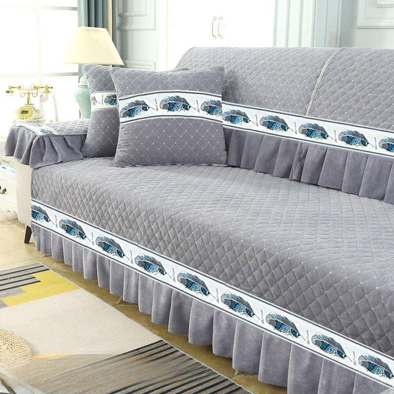 Full Cover Cushion Four Seasons Universal Fabric Non-slip Sofa Cover Simple Modern All-inclusive Universal Cover Sofa Cover