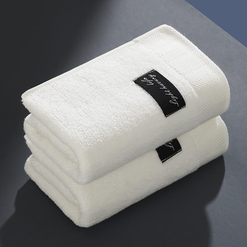 Утолщенное мягкое впитывающее хлопково-полиэстеровое полотенце для лица - подарок для домашнего использования