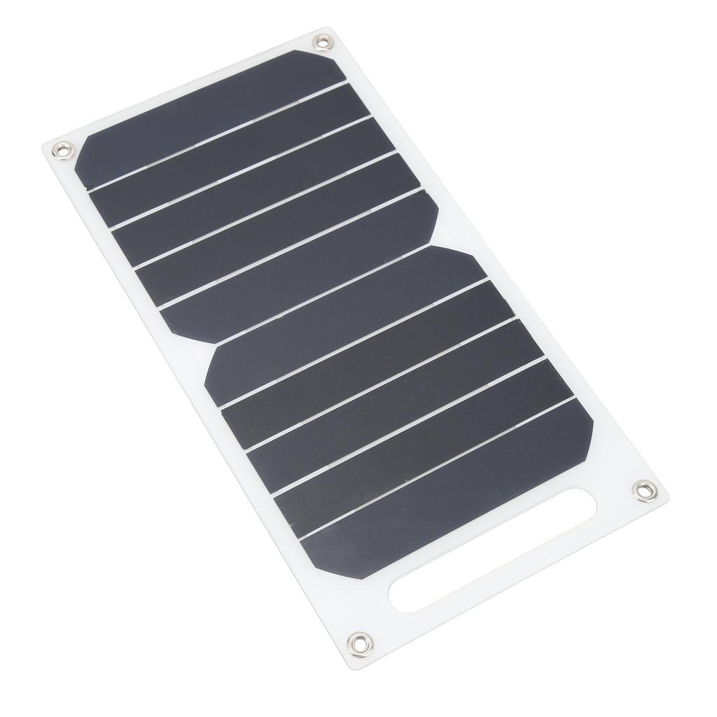 Solar Panel 10W Monocrystalline Silicon IP65 Waterproof Slim Portable Solar Panel Charger with Carabiner Suction Cup