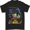 Cat Wars Funny Sci-Fi Mens T-Shirt 100% Cotton