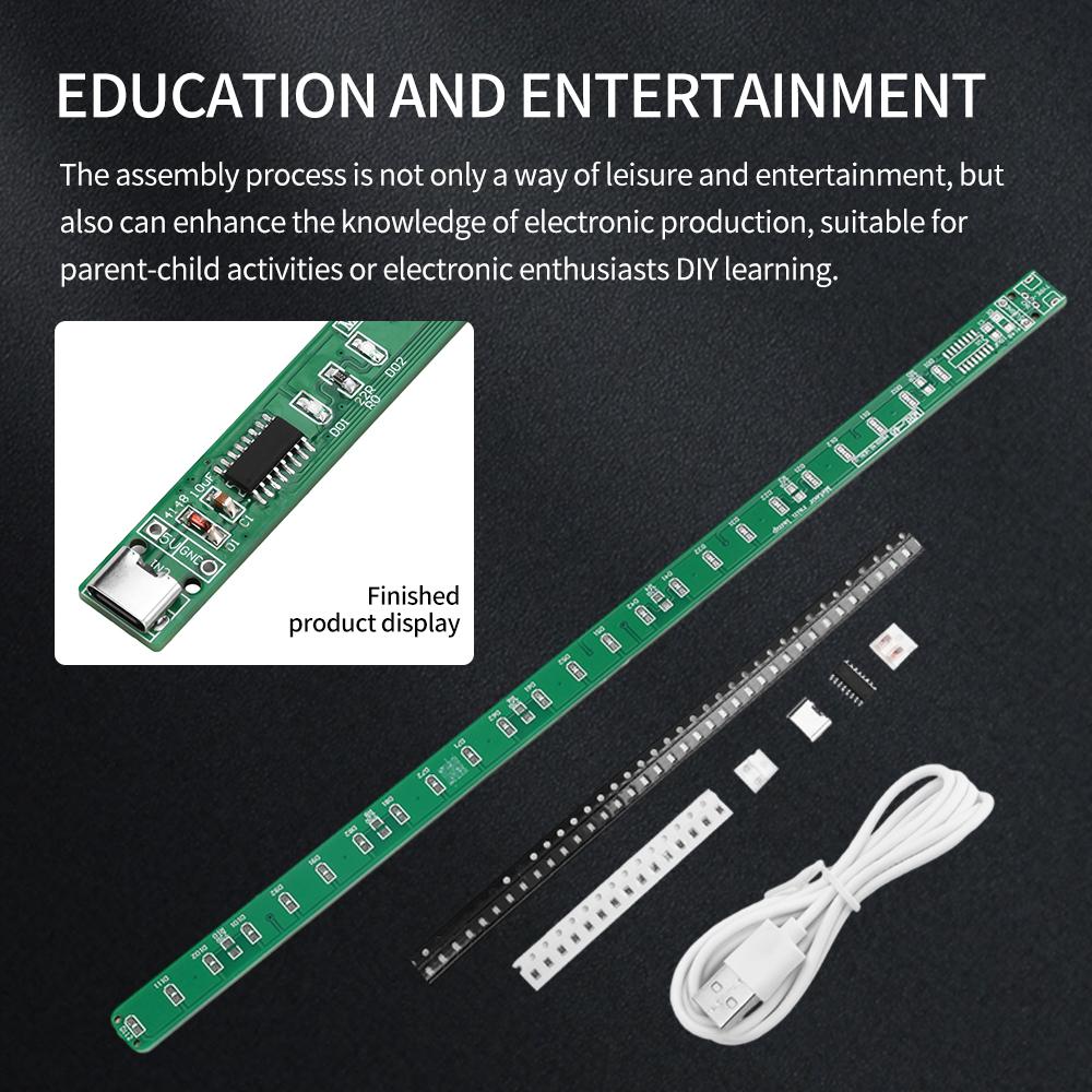 SMD NE555 CD4017 Вращающийся мигающий DC5V SMD светодиодный метеорный световой комплект Электронные детали для DIY сборки