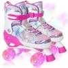 Nattork Inline Roller Skates for Adjustable For Juniors L Skates, Children, Size, Kids, Luminous, Durable, Quiet, Beginners, Unisex, Kids, Children,
