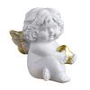 Baby Angelic Holding Heart Statue Love Expression Resins Cherub Sculpture Figurine for Home and Office Tabletop Decors