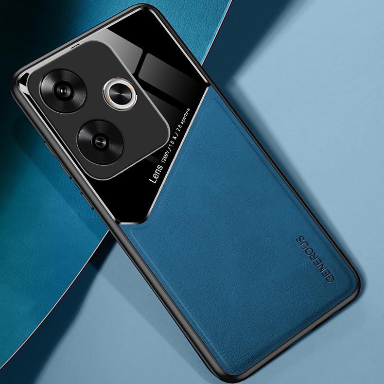 Кожаный чехол с текстурой для Xiaomi Poco F6 Pro F5 5G X6 X5 M6 Pro 4G C65 с автомобильным магнитным держателем-присоской Coque Fundas Capa