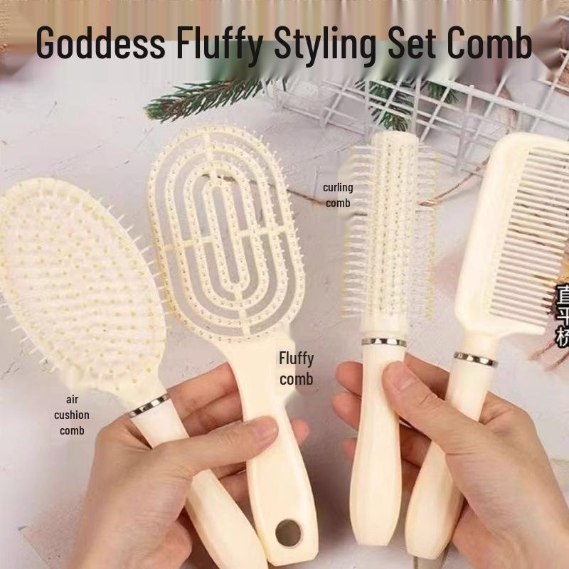 Free Shipping: Large Curved Air Cushion Comb for Styling & Massage - Unisex
